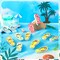 12 Pcs Summer Tiered Tray Decor Summer Decorations for Home Flip Flop Tiered Tray Decor Set Beach Hawaii Slippers Wooden Tabletop Signs Summer Flip Flop Decorations for Home Kitchen Table (Colorful)